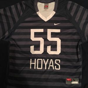 Nike grey and blue striped jersey (send offers!)